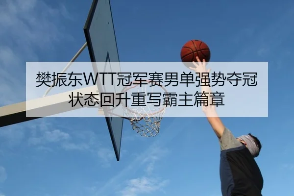 樊振东WTT冠军赛男单强势夺冠 状态回升重写霸主篇章